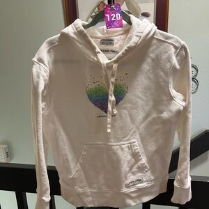 Life Is Good White Hoodie “Kindness is free”. #120